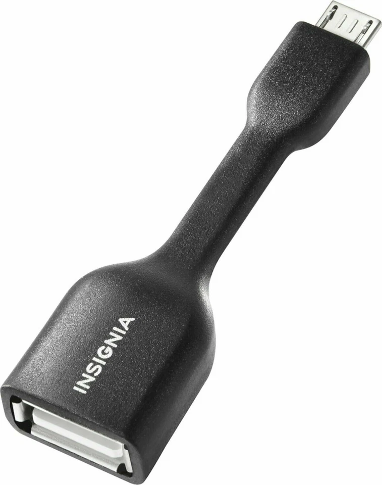 NEW 12-PACK Insignia OTG On The Go Micro USB-to-USB Type-A Adapter Cable Convert - Image 3 of 3
