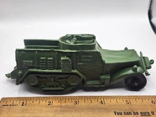 Auburn Rubber 652 Military Armored Half Track Toy Bent Little Twisted 