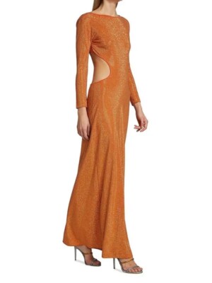 $1398 CULT GAIA Dari Metallic Gown size xs