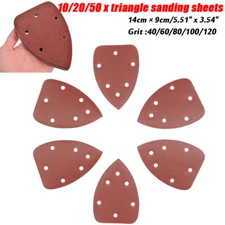Mouse Sander Sandpaper Sanding Discs 40-120 Grit Hook Loop 5-Hole Orbital Sander