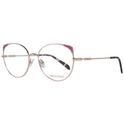 Emilio Pucci EP5124 28B Rose Gold Metal Round Optical Eyeglasses Frame 54-17-140