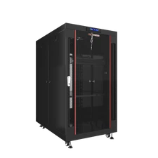 18U Server Rack Cabinet Premium Network Enclosure 35" Depth Data Cabinet wheels