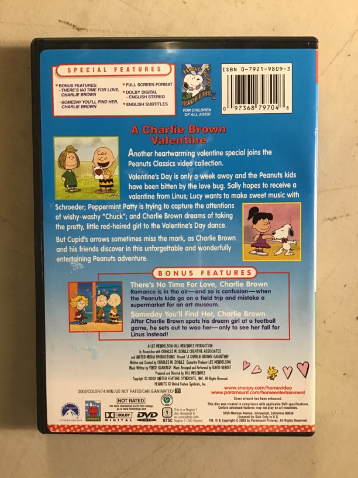 A Charlie Brown Valentine DVD Very Good Condition eBay