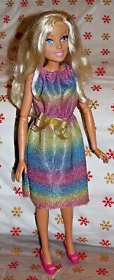 Pink Sparkle Hand Crochet Bikini For The My Size Barbie Doll