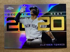 Gleyber Torres 2020 Topps Chrome Decade’s Next Baseball Card. Yankees
