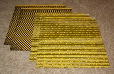 Reminisce 12x12 Double Sided Cardstock Paper(4) ~ Road Signs......Caution Sign