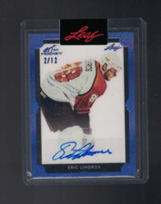 Eric Lindros 2021-22 Leaf Art Of Hockey Auto #2/12 Blue