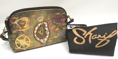 Sharif Alice Through The Looking Glass Purse Melting Clock Hand Painted