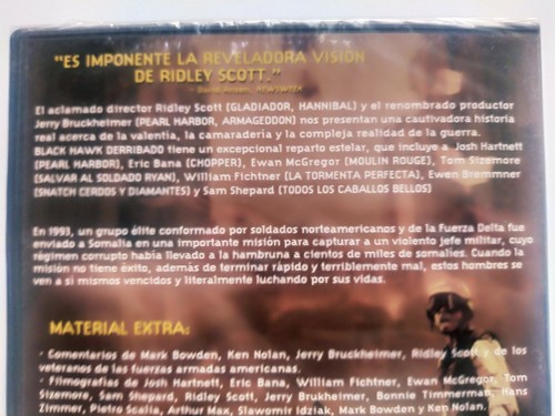Black Hawk Derribado DVD Edición Española Nuevo Precintado - Picture 3 of 5