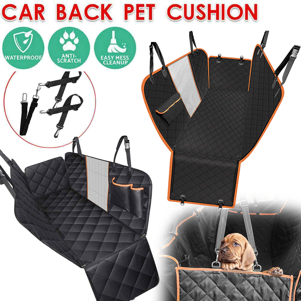 Premium Pet Car Cover Waterproof Cat Dog Back Seat Hammock NonSlip