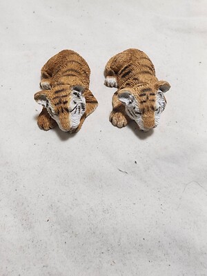 2 SMALL SANDCAST TIGERS FOR ONE PRICE