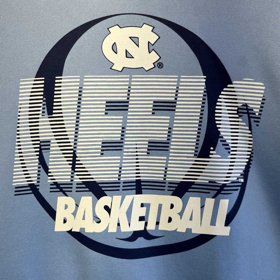 Sudadera con capucha de baloncesto North Carolina Tar Heels para hombre 2XL azul manga larga pulóver Foto 3 de 4