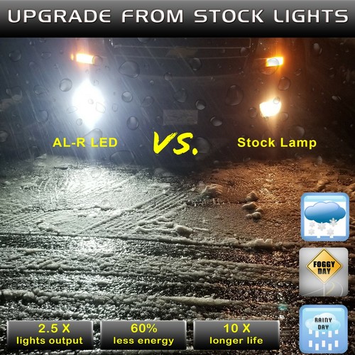 Brightest LED Xenon White H11 Fog Light Bulb, Best Lumen Per Dollar Value Lamp - Picture 5 of 11