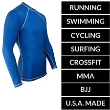 SALE  20% OFF - Legend Brand Men's Rash Guard Swim Shirt UV Protection