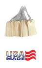 100 pcs 5 3/4" x 2 7/8" Size 7 Manila Large Pre-Wired Parts Price Tags with Wire