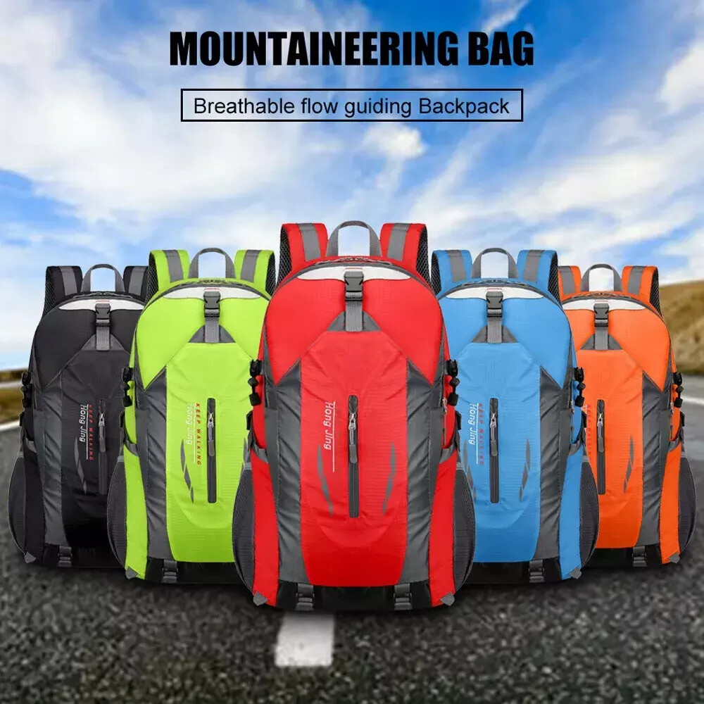 40L Men Women Travel Backpack Rucksack Camping Laptop Hiking School Book Bag USA