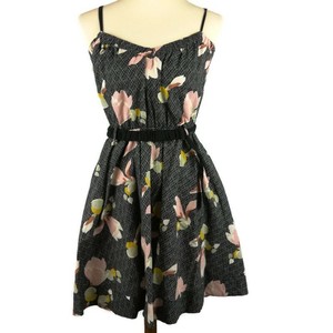 urban outfitters black floral dress