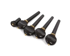 High Quality Four Piece Ebony Violin Peg Set Designed for 4/4 Size Wooden Violin