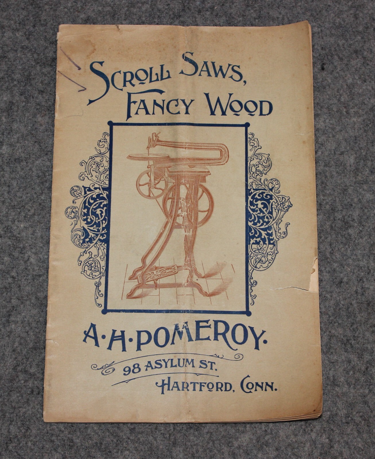 Scroll Saw Catalog A. H. Pomeroy Hartford CT early 1900s