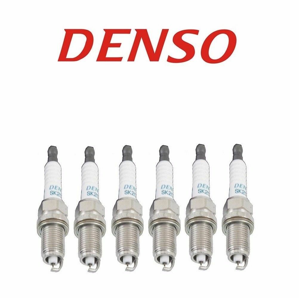 6-Pieces DENSO SK20R11 3297 Long Life Iridium Spark Plugs for Ford Lexus Toyota