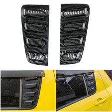 2pcs For Suzuki Swift 2005-2010 Carbon Fiber Look Window Louvers Shutter Cover