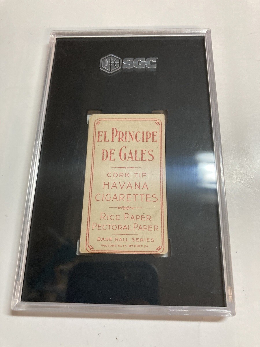 Sgc authentic 1909-11 T206 El Principe de Gales Jimmy Burke No