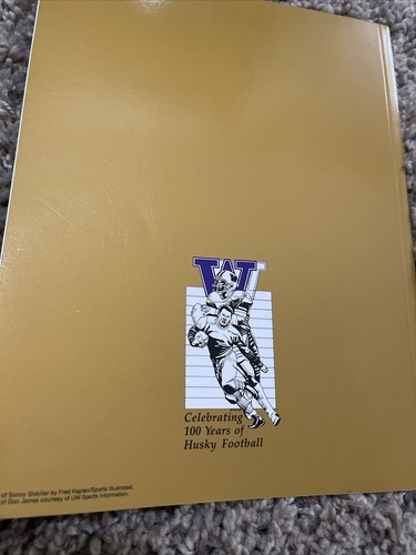 100 Years Of Husky Football Centennial Yearbook 1890 to 1990 Don James Sixkiller - Bild 3 von 15