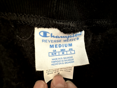 Champion Reverse Weave Jogger Pants Black Big C Logo Women Size Medium - Imagen 10 de 10