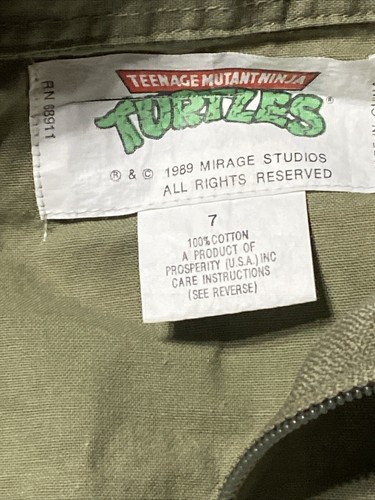Teenage Mutant Ninja Turtles Mirage Studios Jumpsuit Coveralls Raphael TMNT VTG - Picture 5 of 11