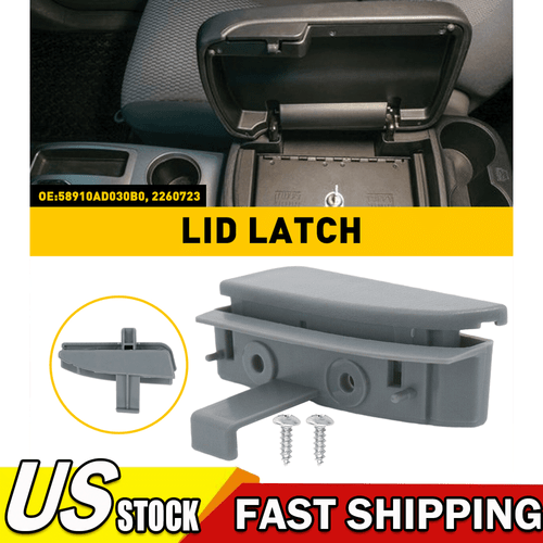 For Toyota Tacoma Armrest Release Handle Gray Center Console Lid Latch Assembly - Picture 20 of 21