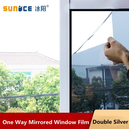 One Way Solar Window Film Mirrored Home Privacy Tints Self Adhesive 60''x118'' - 第 11/23 張圖片
