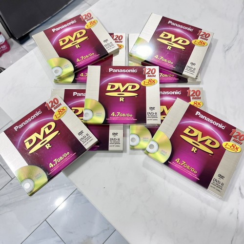 LOT OF 9 Panasonic DVD-R 120 Min 1-8x 4.7gb/go Video Recording LM ...