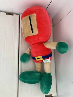 Vintage Sega Bomberman Kuscheltier Teddybär Plüschtier 1998