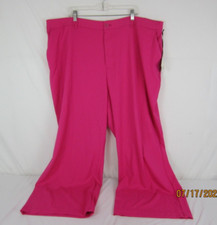 Ava  Viv Women's High-Rise Stretch Wide Leg Trousers Pink 26