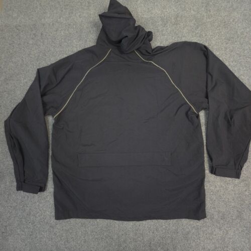 vtg nike Golf Jacket Mens MEDIUM black windbreaker full zip weather hood Size M - Picture 6 of 11