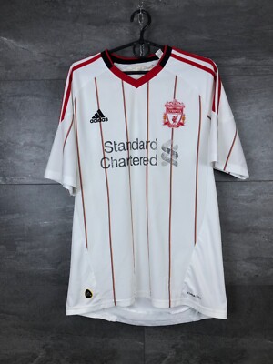 リバプール2010/11awayジェラードサッカーユニフォームadidas LIVERPOOL 2010 2011 AWAY FOOTBALL SHIRT SOCCER JERSEY ADIDAS