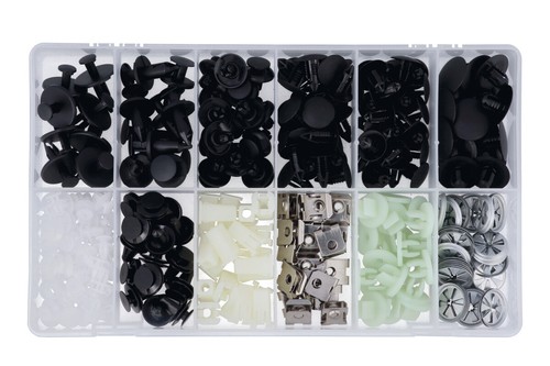 KIMISS Kit 400 Clip E Rivetti In Plastica Per Auto – Clip Paraurti, Fermo Pannello, Universale - 2