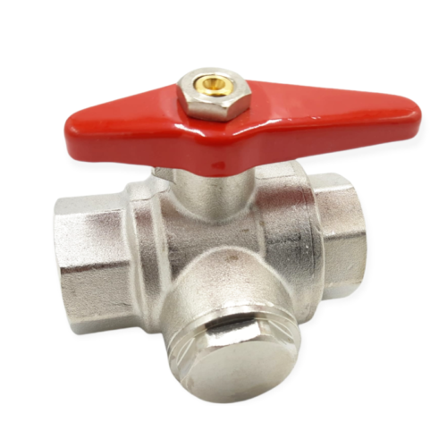 BONETTI BALL VALVE Ø 3/4 FEMALE WITH STAINLESS STEEL BUTTERFLY FILTER 03514F - Picture 1 of 3