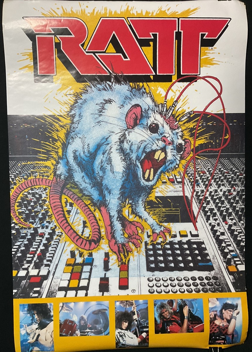 RATT - RARE Vintage 1984 - Mechanical RATT - 1984 - 23” x 34 ½” | eBay