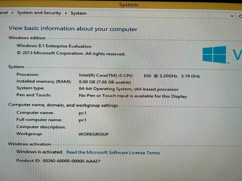 LENOVO THINKCENTRE M90P  INTEL CORE I5-650 3.20GHZ 8GB RAM 500GB HDD DVDRW NO OS - Image 3 of 4