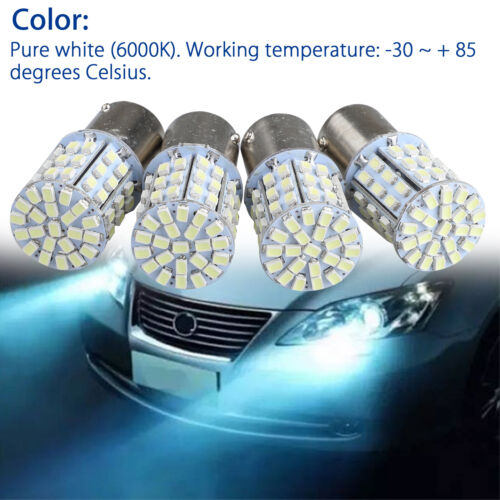 100pcs 1156 Bulb Reverse Light Led 1141 1003 7506 BA15S Bulbs Car Backup Parking - Picture 4 of 9