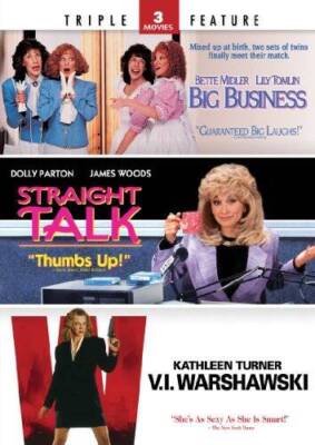 Big Business  Straight Talk  VI Warshawski - Triple Feature - DVD - GOOD