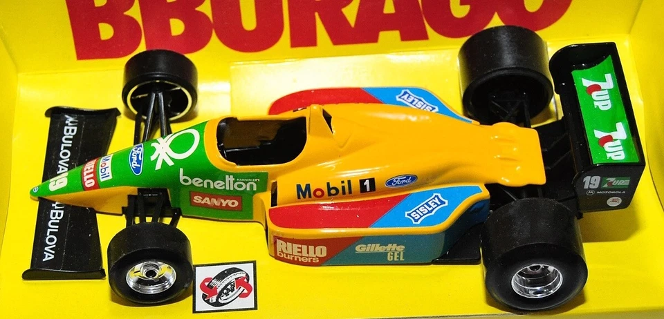 Burago 6102 auto F1  Benetton Ford B 188 N° 19 A. Nannini scala 1:24 - Immagine 2 di 4