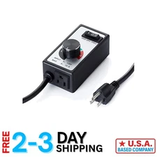 AC Motor Speed Controller 120V 15A - Variable Fan Speed Adjuster for Hydroponics