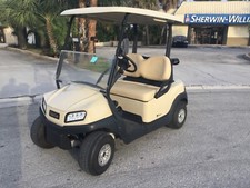 2019 tan Club car TEMPO Precedent 2 Passenger seat Golf Cart 48 volt 48v lights