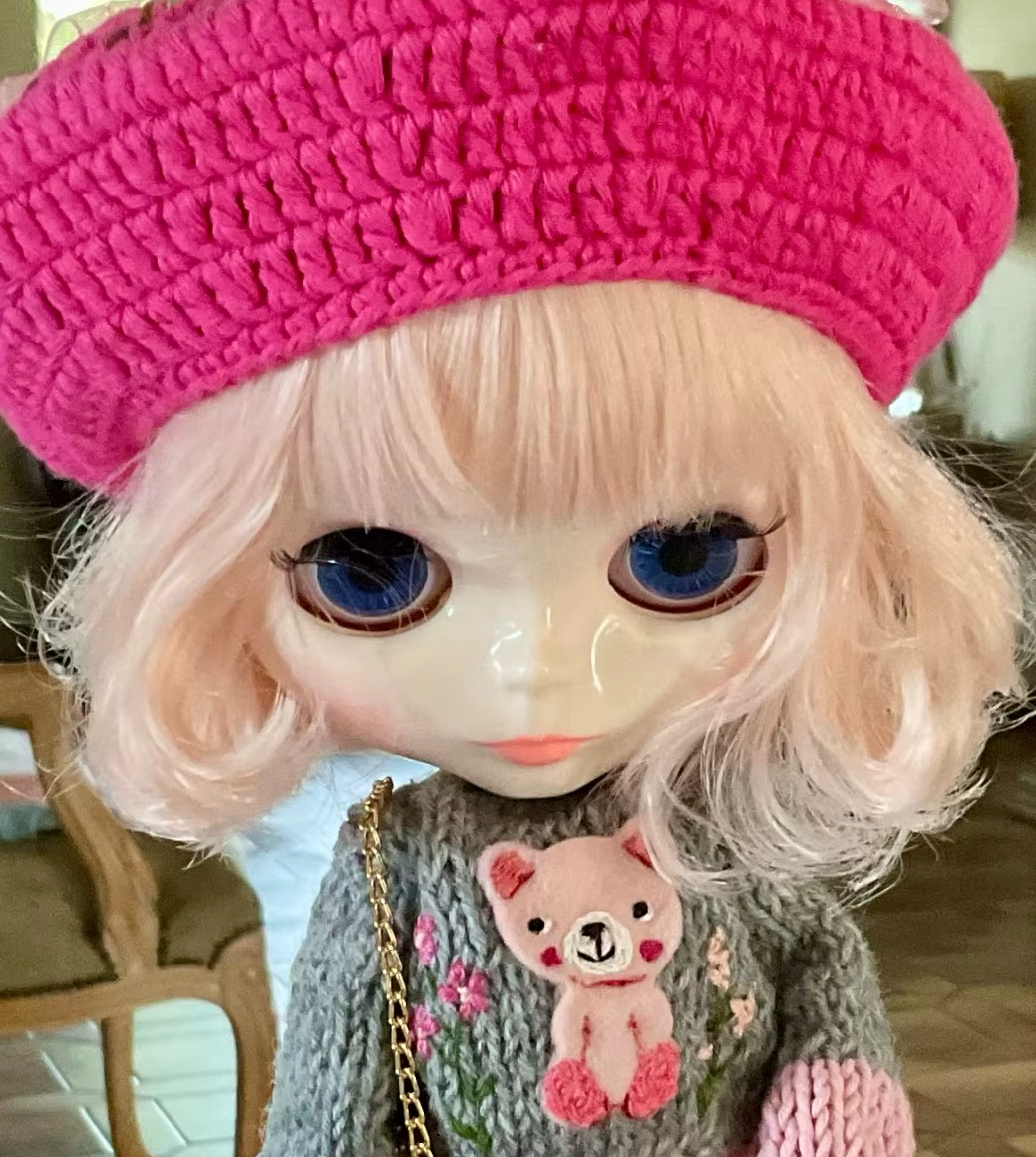 Blythe Doll Nude Jointed Body with Shiny Face Soft Hair BJD Toy 4 Color Eyes Gift