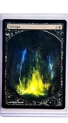 2008 MTG Magic the Gathering Textless Full Art Promo Players Rewards Corrupt