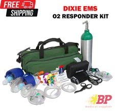 Dixie EMS O2 Duffle Responder Kit with Oxygen D Tank and Regulator