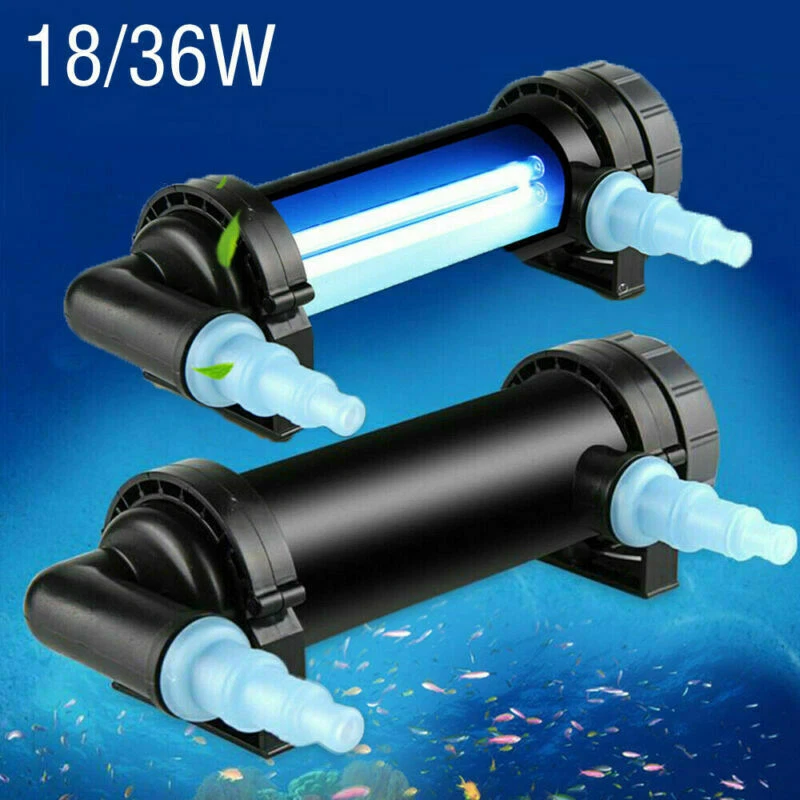 18W 36W Aquarium Pond Fish Tank Sterilizer UV Lamp Light Clarifier