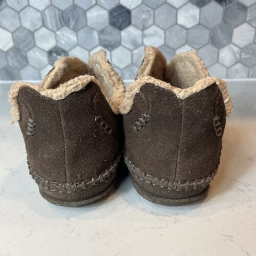 Sorel Slippers Mens 10 Manawan Moccasins NM1466-287 Brown Suede Comfort Slip On - Picture 3 of 20